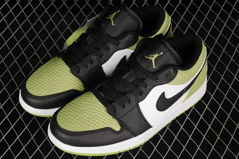 All categories Air Jordan Jordan series basketball shoes Air Jordan 1 Low Air Jordan 1 Low AJ1 Joe 1 Green Snake Low-top cultural basketball shoes DX4446-301